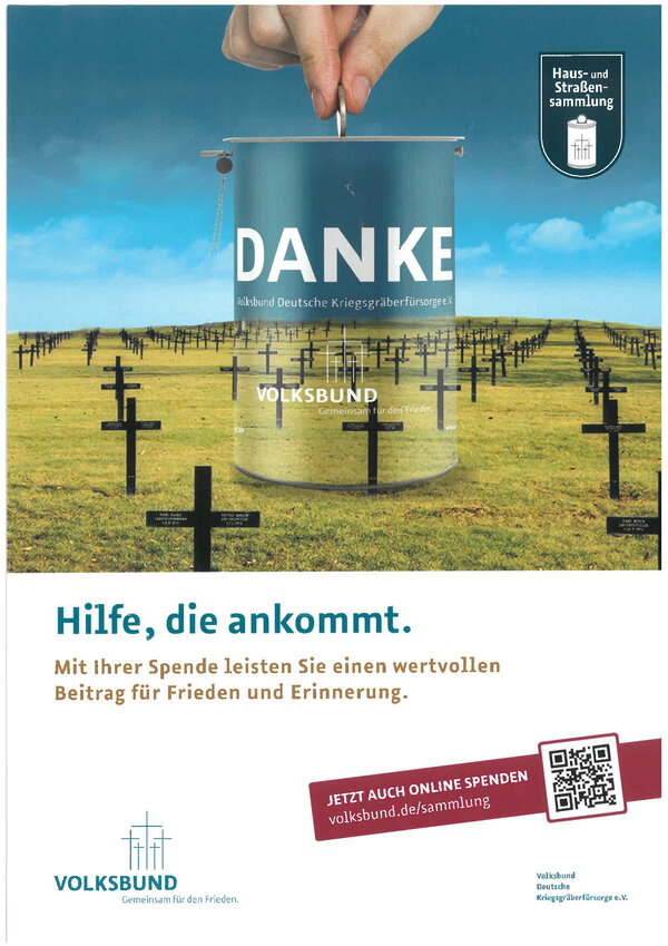 Spendenaufruf Deutsche Kriegsgräberfürsorge