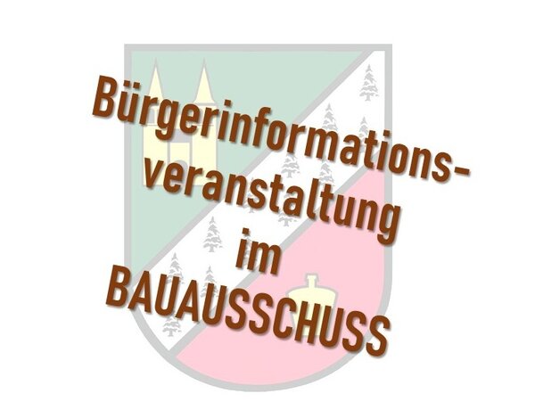 Bild vergrößern: Bürgerinformationsveranstaltung
