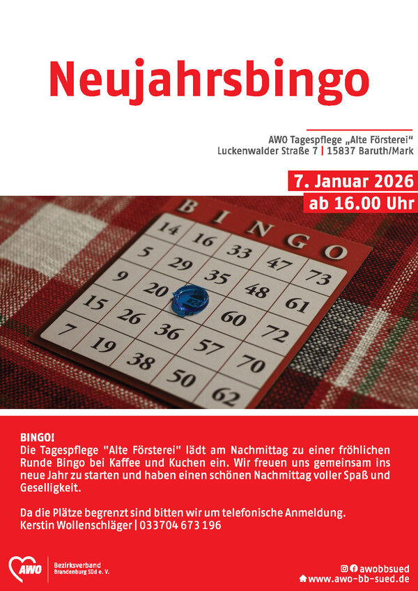 Bild vergr&ouml;&szlig;ern: AWO Tagespflege Alte Försterei_Neujahrsbingo