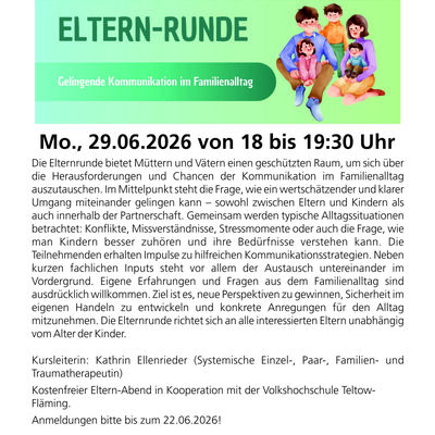 Bild vergr&ouml;&szlig;ern: Eltern-Runde Kommunikation