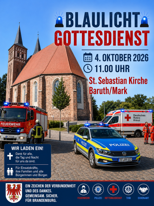 Bild vergr&ouml;&szlig;ern: Blaulichtgottesdienst