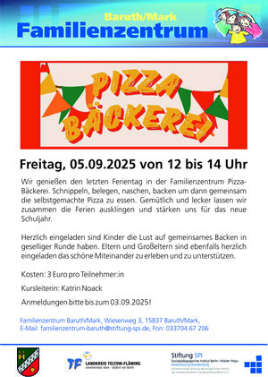 Pizza-Bäckerei